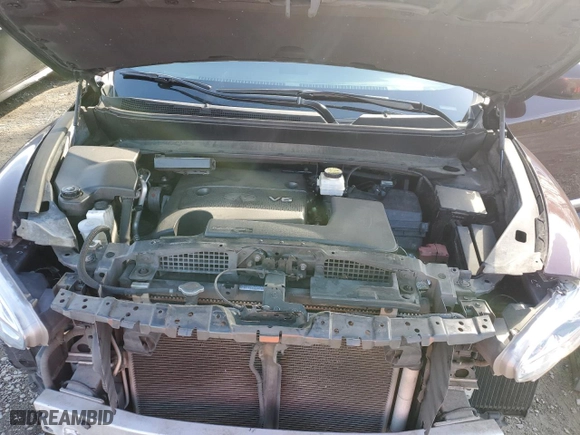 2013 Infiniti JX35 with VIN 5N1AL0MM8DC342675, listed as a Copart auction lot 75515044 with 124,913 mi miles and Salvage Title. Bid and sale history available at carsss.com. Image 12.