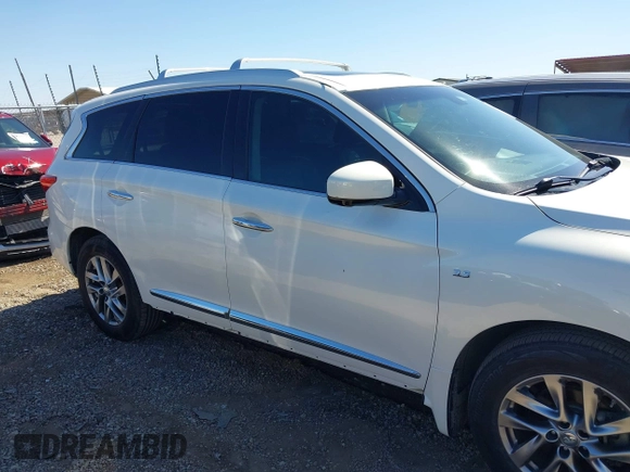 2014 Infiniti QX60 with VIN 5N1AL0MN7EC511028, listed as a IAAI auction lot 42095700 with 154,772 mi miles. Bid and sale history available at carsss.com. Image 13.