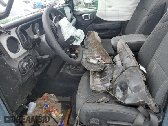 2024 Jeep Wrangler Sport S with VIN 1C4PJXDG8RW314162, listed as a Copart auction lot 60823865 with Not provided miles and Salvage title. Bid and sale history available at DreamBid. Image 7.