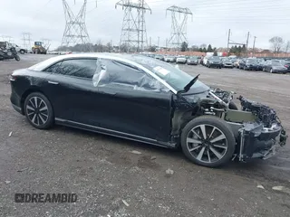 2023 Lucid Air Touring with VIN 50EA1TEA3PA003317, listed as a IAAI auction lot 41567828 with 8,201 mi miles. Bid and sale history available at carsss.com. Image 1.