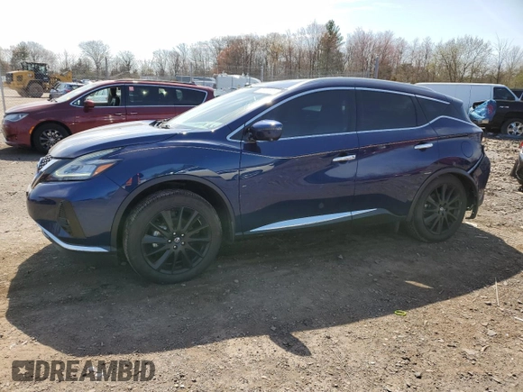 2020 Nissan Murano SL z VIN 5N1AZ2CS9LN170668, wystawiony jako Copart lot #51341835 z przebiegiem 37 432 mil mil oraz Szkoda całkowita • Salvage title. Historia ofert i sprzedaży dostępna na DreamBid. Obrazek 1.