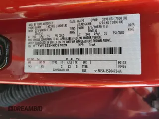 2022 Ford F-150 XL z VIN 1FTFW1E52NKD97029, wystawiony jako Copart lot #60269035 z przebiegiem 39 743 mil mil oraz Szkoda całkowita • Salvage title. Historia ofert i sprzedaży dostępna na DreamBid. Obrazek 12.