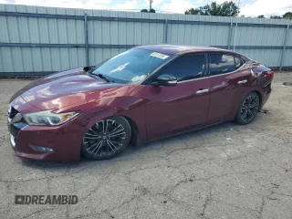 2016 Nissan Maxima Platinum with VIN 1N4AA6AP5GC439418, listed as a Copart auction lot 62413255 with 136,934 mi miles and Salvage title. Bid and sale history available at DreamBid. Image 1.