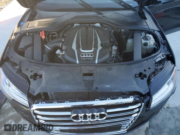2015 Audi A8 4.0T with VIN WAU32AFD9FN033398, listed as a Copart auction lot 87655925 with 134,712 mi miles and Salvage title. Bid and sale history available at DreamBid. Image 11.