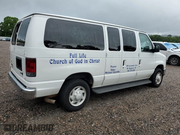 2009 Ford Econoline Passenger XL with VIN 1FBNE31L49DA74498, listed as a Copart auction lot 56381945 with 95,695 mi miles and Salvage title. Bid and sale history available at DreamBid. Image 3.