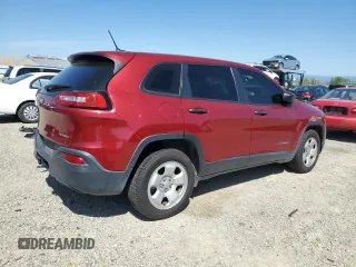 2017 Jeep Cherokee Sport with VIN 1C4PJLAB9HW503404, listed as a Copart auction lot 53154415 with 100,329 mi miles and Salvage title. Bid and sale history available at DreamBid. Image 3.