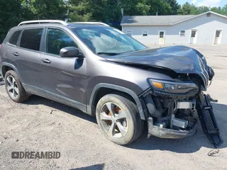 2019 Jeep Cherokee Limited with VIN 1C4PJMDX7KD491415, listed as a IAAI auction lot 39667583 with 65,502 mi miles and . Bid and sale history available at DreamBid. Image 1.