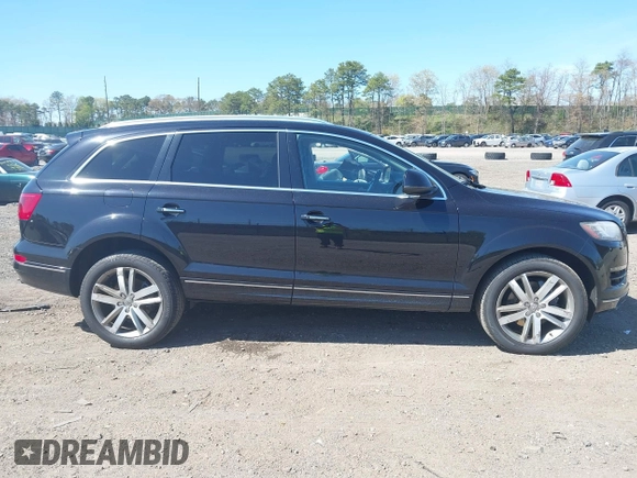 2014 Audi Q7 Premium Plus with VIN WA1LGAFE5ED014701, listed as a IAAI auction lot 42107552 with 98,919 mi miles and . Bid and sale history available at DreamBid. Image 13.
