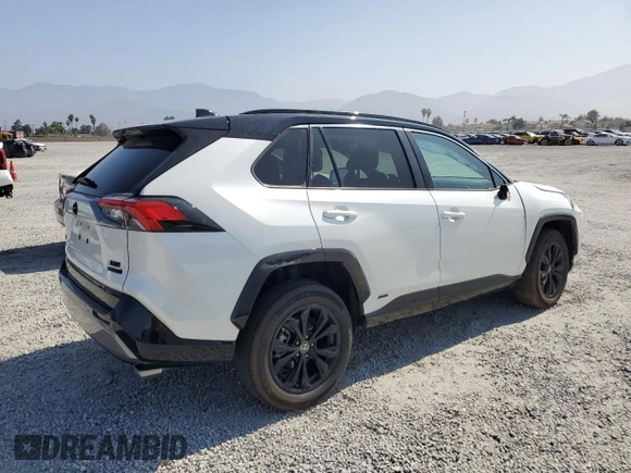 2022 Toyota RAV4 Hybrid XSE с VIN 4T3E6RFV6NU086056, выставлен на аукционе Copart как лот 60143275 с пробегом 37 948 миль миль и Списание • Salvage title. История ставок и продаж доступна на DreamBid. Изображение 3.