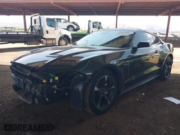 2022 Ford Mustang EcoBoost with VIN 1FA6P8TH9N5109501, listed as a IAAI auction lot 42437964 with 56,895 mi miles and . Bid and sale history available at DreamBid. Image 2.