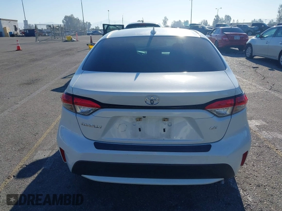 2020 Toyota Corolla LE with VIN 5YFEPRAEXLP062290, listed as a IAAI auction lot 41858318 with 80,692 mi miles. Bid and sale history available at carsss.com. Image 16.