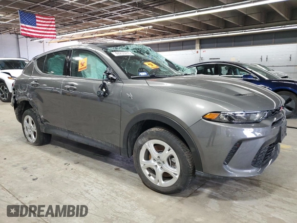 2024 Dodge Hornet GT Plus with VIN ZACNDFBN7R3A12165, listed as a Copart auction lot 49233215 with Not provided miles and Salvage title. Bid and sale history available at DreamBid. Image 4.