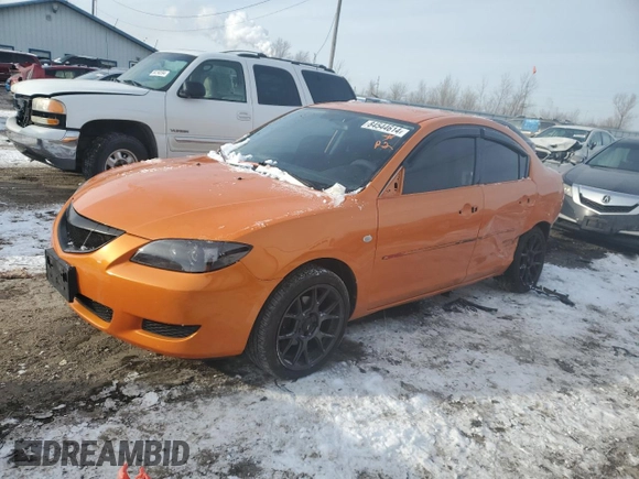2006 Mazda 3 i with VIN JM1BK12F661446313, listed as a Copart auction lot 84544614 with 211,081 mi miles and Salvage Title. Bid and sale history available at carsss.com. Image 1.