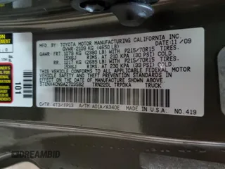 2010 Toyota Tacoma with VIN 5TENX4CN9AZ703582, listed as a Copart auction lot 89403445 with 98,240 mi miles and Non Repairable. Bid and sale history available at carsss.com. Image 12.