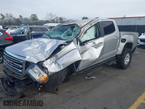 2016 GMC Canyon 2WD SLE with VIN 1GTG5CE34G1252553, listed as a IAAI auction lot 41609585 with 128,720 mi miles. Bid and sale history available at carsss.com. Image 2.