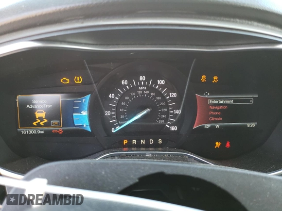 2016 Ford Fusion SE with VIN 3FA6P0T98GR294120, listed as a Copart auction lot 48351815 with 161,300 mi miles and Salvage Title. Bid and sale history available at carsss.com. Image 9.