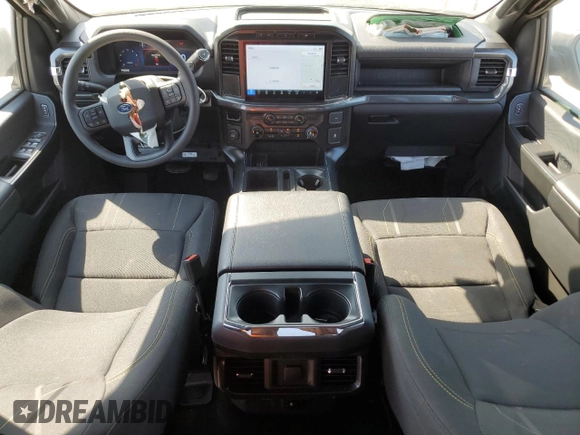 2024 Ford F-150 STX with VIN 1FTEW2K57RKD19468, listed as a Copart auction lot 73657674 with 5,055 mi miles and Salvage Title. Bid and sale history available at carsss.com. Image 8.
