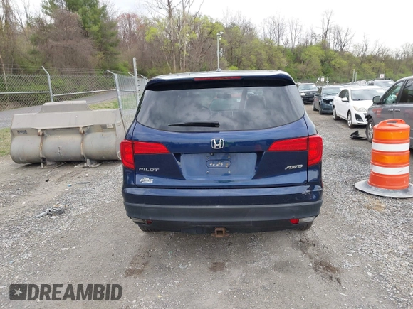 2016 Honda Pilot EX-L with VIN 5FNYF6H55GB050991, listed as a IAAI auction lot 41943049 with 158,255 mi miles. Bid and sale history available at carsss.com. Image 16.