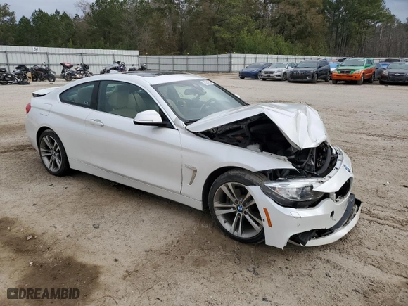 2016 BMW 4 Series 428i xDrive with VIN WBA3N9C56GK250042, listed as a Copart auction lot 85847804 with 94,341 mi miles and Salvage Title. Bid and sale history available at carsss.com. Image 4.