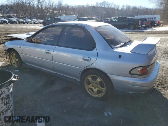 1995 Subaru Impreza with VIN GC8028204, listed as a Copart auction lot 41823865 with 123,670 mi miles and Salvage title. Bid and sale history available at DreamBid. Image 2.