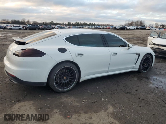 2014 Porsche Panamera 4S Executive with VIN WP0BB2A7XEL062036, listed as a Copart auction lot 83181694 with 125,061 mi miles and Salvage Title. Bid and sale history available at DreamBid. Image 3.