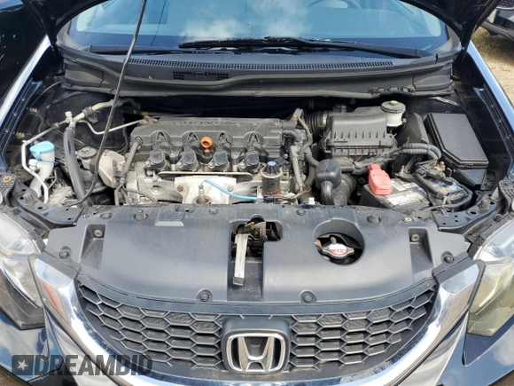 2014 Honda Civic Sedan EX with VIN 19XFB2F80EE054698, listed as a Copart auction lot 89171955 with 0 mi miles and Salvage Title. Bid and sale history available at carsss.com. Image 11.