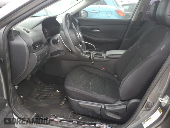 2021 Nissan Sentra S with VIN 3N1AB8BV5MY268336, listed as a Copart auction lot 41856315 with 56,640 mi miles and Salvage Title. Bid and sale history available at DreamBid. Image 7.