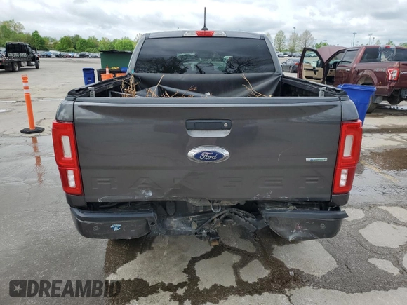 2019 Ford Ranger XL with VIN 1FTER4FH7KLB21853, listed as a Copart auction lot 54586515 with 97,758 mi miles and Salvage title. Bid and sale history available at DreamBid. Image 6.