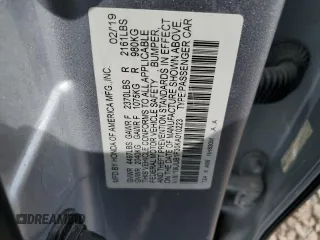 2019 Acura TLX with VIN 19UUB1F30KA010223, listed as a Copart auction lot 54966995 with 82,070 mi miles and Non repairable. Bid and sale history available at DreamBid. Image 13.