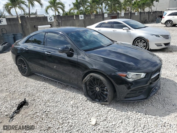 2023 Mercedes-Benz CLA with VIN W1K5J4GB5PN370400, listed as a Copart auction lot 45583925 with 22,073 mi miles and Salvage Title. Bid and sale history available at carsss.com. Image 4.