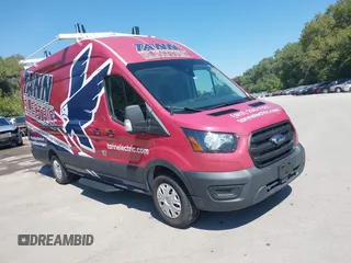 2020 Ford Transit Cargo with VIN 1FTBW3X8XLKB01219, listed as a IAAI auction lot 40268320 with 53,863 mi miles and . Bid and sale history available at DreamBid. Image 1.