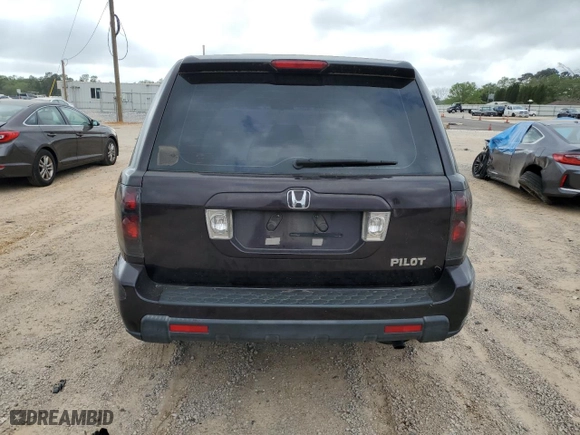 2007 Honda Pilot LX with VIN 5FNYF28197B043810, listed as a Copart auction lot 51286285 with 193,176 mi miles and Salvage Title. Bid and sale history available at carsss.com. Image 6.