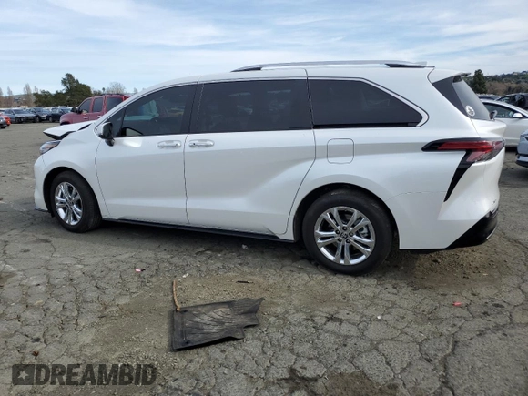 2023 Toyota Sienna Platinum with VIN 5TDESKFC5PS087348, listed as a Copart auction lot 45996745 with 30,307 mi miles and Salvage Title. Bid and sale history available at DreamBid. Image 2.