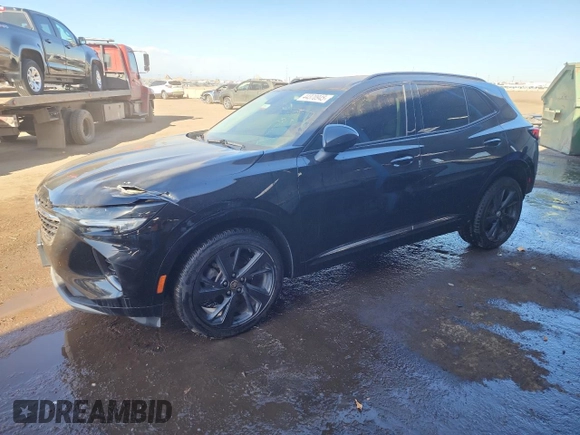 2022 Buick Envision Essence with VIN LRBFZPR41ND042688, listed as a Copart auction lot 44370945 with 34,088 mi miles and Salvage Title. Bid and sale history available at carsss.com. Image 1.