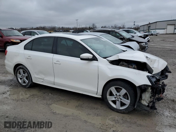 2012 Volkswagen Jetta Sedan TDI with VIN 3VW3L7AJ9CM091367, listed as a Copart auction lot 52708305 with 142,883 mi miles and Salvage Title. Bid and sale history available at carsss.com. Image 4.