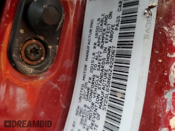 2006 Pontiac Vibe with VIN 5Y2SL65866Z422067, listed as a Copart auction lot 58843445 with Not provided miles and Salvage title. Bid and sale history available at DreamBid. Image 12.