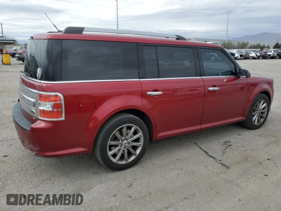2013 Ford Flex Limited with VIN 2FMHK6D8XDBD32477, listed as a Copart auction lot 48798155 with 101,490 mi miles and Salvage Title. Bid and sale history available at carsss.com. Image 3.