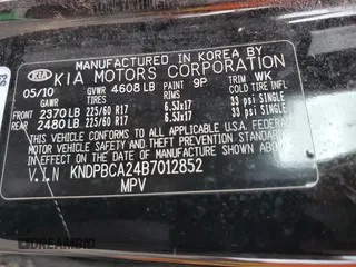 2011 Kia Sportage LX with VIN KNDPBCA24B7012852, listed as a Copart auction lot 63837085 with 186,805 mi miles and Salvage title. Bid and sale history available at DreamBid. Image 13.