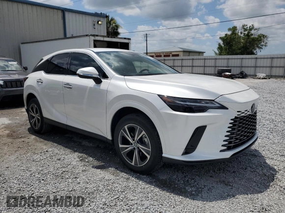 2025 Lexus RX 350 with VIN 2T2BAMBA3SC054318, listed as a Copart auction lot 58315235 with 5,452 mi miles and Salvage title. Bid and sale history available at DreamBid. Image 4.