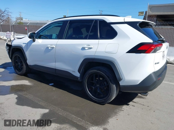 2021 Toyota RAV4 Hybrid LE with VIN 4T3M6RFV7MU027172, listed as a IAAI auction lot 41829723 with 262,619 mi miles. Bid and sale history available at carsss.com. Image 3.