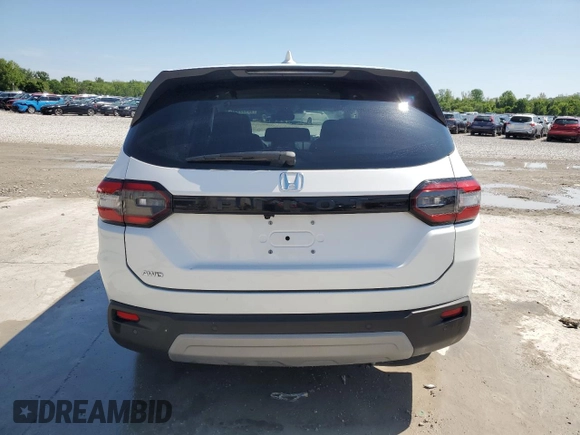 2024 Honda Pilot EX-L with VIN 5FNYG1H43RB018549, listed as a Copart auction lot 56435985 with 16,239 mi miles and Salvage title. Bid and sale history available at DreamBid. Image 6.
