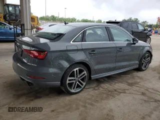 2018 Audi A3 Sedan Premium Plus with VIN WAUJ8GFF9J1025876, listed as a Copart auction lot 54674044 with 97,547 mi miles and Salvage Title. Bid and sale history available at carsss.com. Image 3.