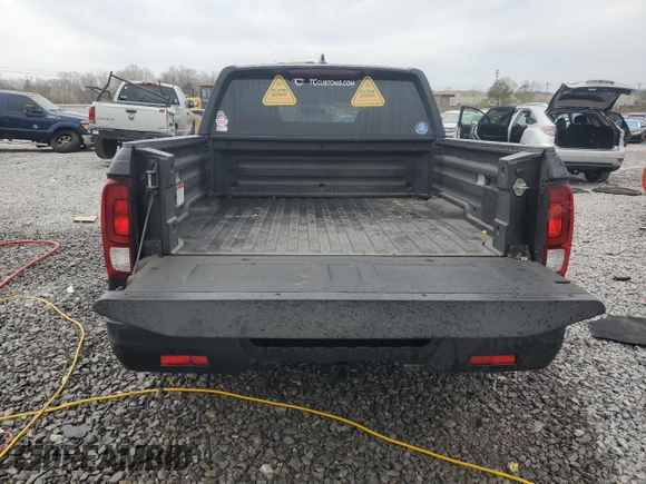 2019 Honda Ridgeline Sport with VIN 5FPYK2F10KB007325, listed as a Copart auction lot 46950225 with 222,925 mi miles and Salvage title. Bid and sale history available at DreamBid. Image 6.