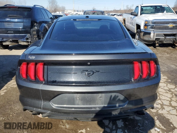2019 Ford Mustang EcoBoost with VIN 1FA6P8TH3K5173562, listed as a Copart auction lot 46177315 with 69,475 mi miles and Salvage Title. Bid and sale history available at carsss.com. Image 6.