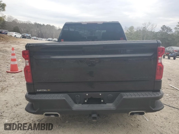 2024 Chevrolet Silverado 1500 Custom Trail Boss with VIN 3GCUDCED0RG145065, listed as a Copart auction lot 49110485 with 18,265 mi miles and Salvage Title. Bid and sale history available at carsss.com. Image 6.