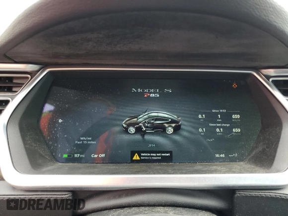 2014 Tesla Model S 60 with VIN 5YJSA1H17EFP31977, listed as a Copart auction lot 62521525 with Not provided miles and Clean title. Bid and sale history available at DreamBid. Image 9.