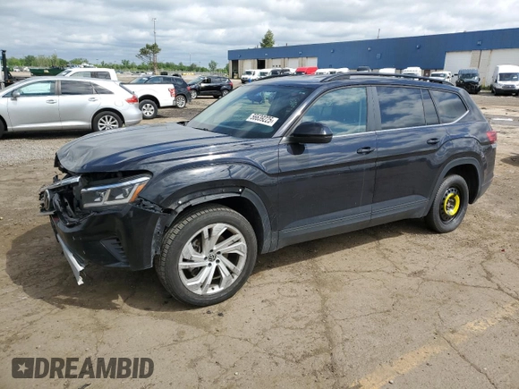 2021 Volkswagen Atlas SE с VIN 1V2HR2CA4MC578016, выставлен на аукционе Copart как лот 56639225 с пробегом 106 472 миль миль и Чистый • Clean title. История ставок и продаж доступна на DreamBid. Изображение 1.