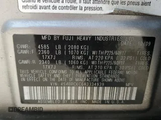 2010 Subaru Outback Limited Power Moon с VIN 4S4BRCKC6A3334939, выставлен на аукционе Copart как лот 57621465 с пробегом 152 902 миль миль и Списание • Salvage title. История ставок и продаж доступна на DreamBid. Изображение 13.