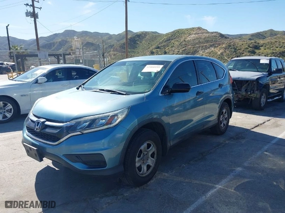 2015 Honda CR-V LX with VIN 2HKRM3H39FH539336, listed as a IAAI auction lot 42000995 with 55,721 mi miles. Bid and sale history available at carsss.com. Image 2.
