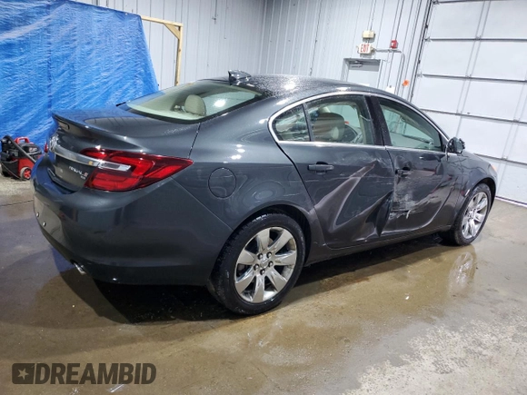 2015 Buick Regal with VIN 2G4GL5EX5F9199405, listed as a Copart auction lot 49410625 with 35,680 mi miles and Salvage title. Bid and sale history available at DreamBid. Image 3.